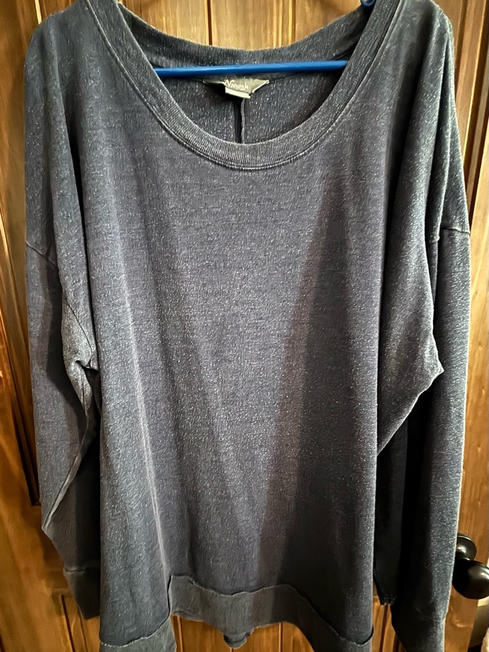 Natural Reflections Navy Crewneck Pullover